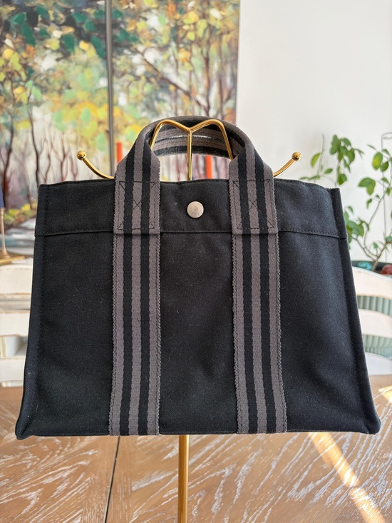 Hermes Handbags - Hermes French Festival Hawaii 2002 Bicolor Fourre Tout MM Bag Tote Bag